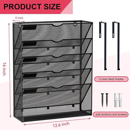 GDINDINFAN 6-Tier Hanging File Organizer Office Cubicle Accessories - Image 3