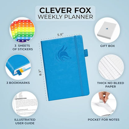Clever Fox Planner – Undated Weekly & Monthly Planner - Image 2