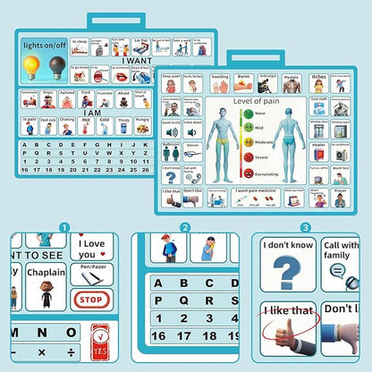 2 Pcs 15''x 11''Nonverbal Communication Board, - Image 2