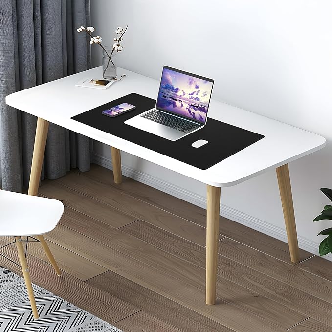 AFIING Dual-Sided Desk Pad, Natural Cork & PU Leather, Desk Mat Protector - Image 7