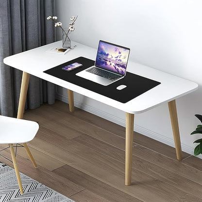 AFIING Dual-Sided Desk Pad, Natural Cork & PU Leather, Desk Mat Protector - Image 7