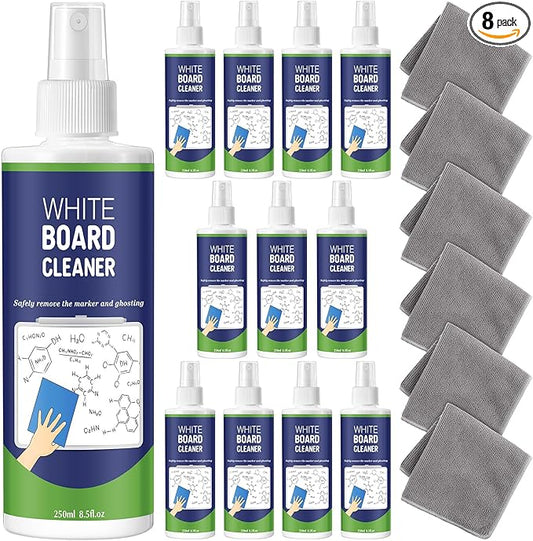 Dansib 8 Pack Whiteboard Cleaner Spray 8.5oz Dry Erase Board Cleaner by Dansib