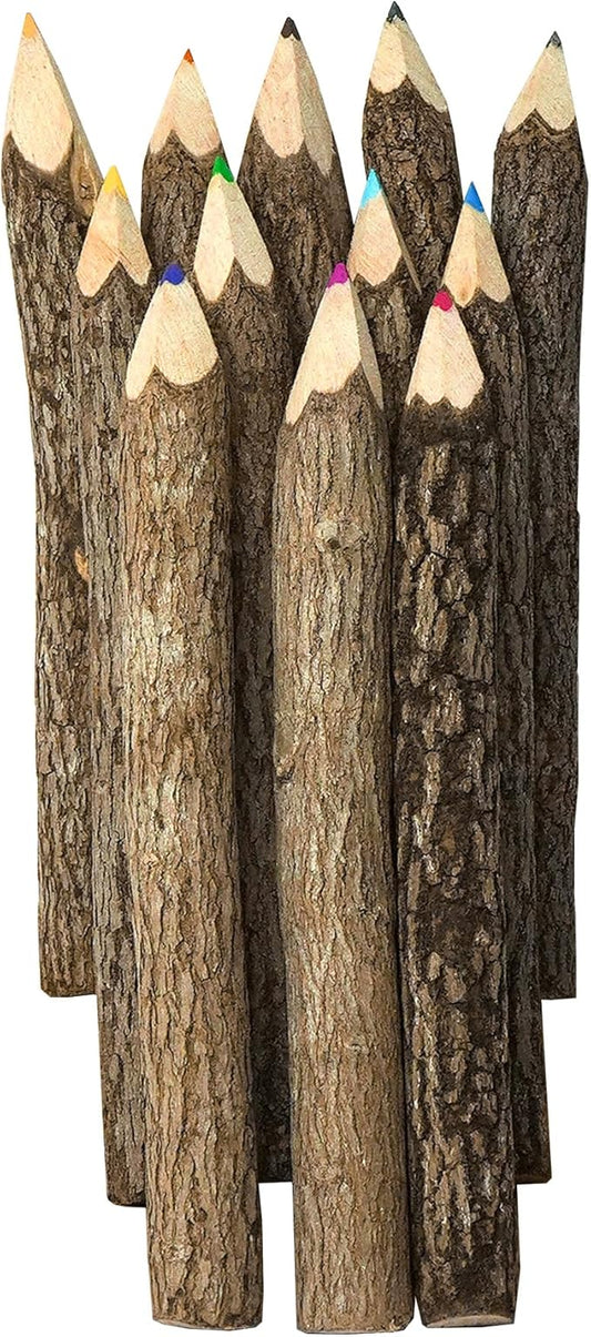 Assorted-Stick Twig Colored Outdoor Wooden Pencils Tree Child Camping by HB3FbyBSIRI