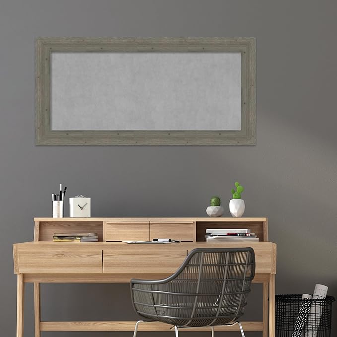 Amanti Art Grey Framed Magnetic Board 27x55 Oversize Vision Board - Image 5