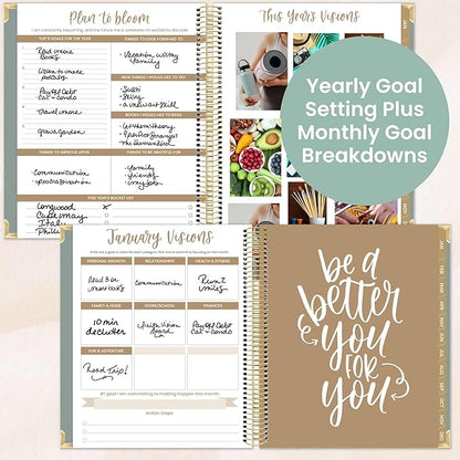 bloom daily planners 2026 Hardcover Calendar Year Goal & Vision Planner - Image 4