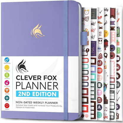Clever Fox Planner 2nd Edition – Colorful Weekly & Monthly Goal Planner by CleverFox