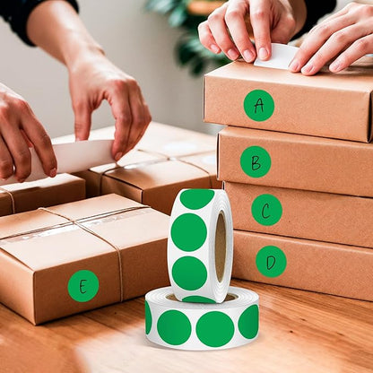 Green 1 Inch Round Color Coding Dot Labels, 10 Rolls 10000 Dot Stickers in - Image 6