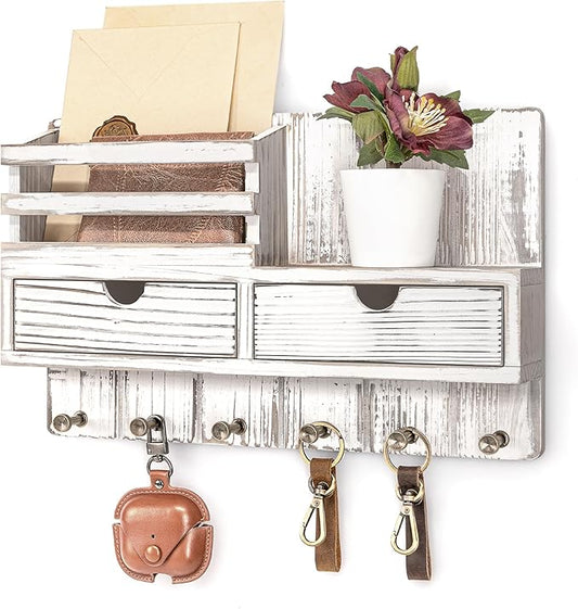 Rebee Vision Farmhouse Key Holder Wall Mount by REBEEVISION