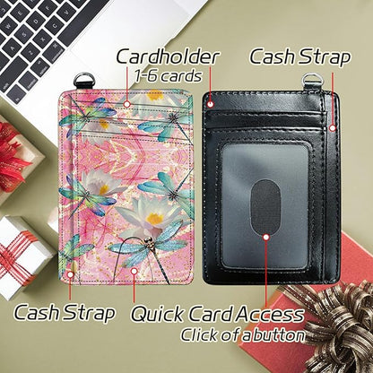 BWEGRHE Small Travel Wallets, RFID Blocking PU Leather Credit Card Holder - Image 5