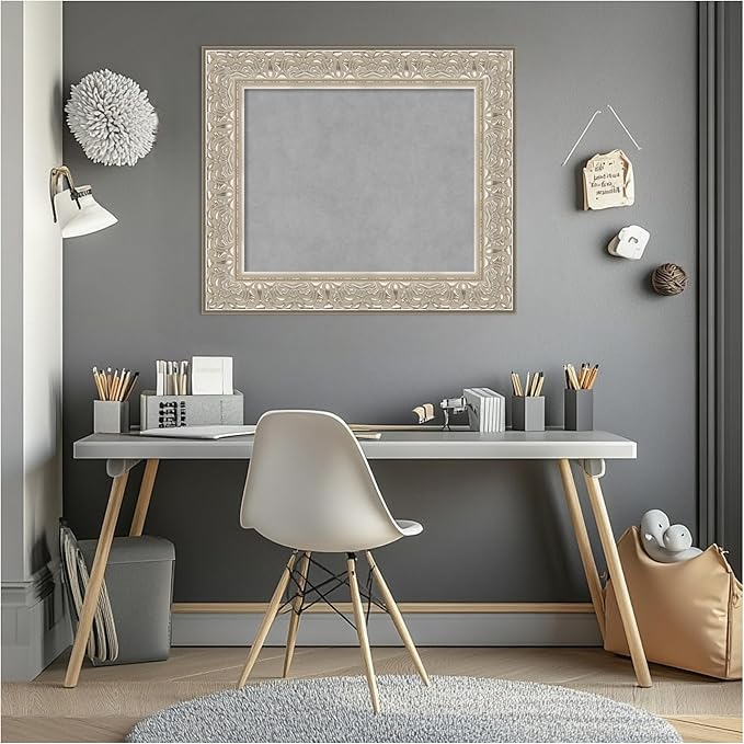 Amanti Art Silver Framed Magnetic Board 23x27 Small Vision Board - Image 6