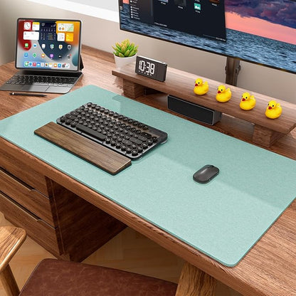 Auhoahsil Felt Desk Mat, Minimalist Large Mouse Pad XXL 35.5 x 15.7 in - Image 6