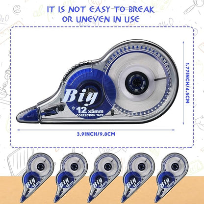 Chivao 24 Pack White Correction Tape, Classroom Correction Tape Wipe out Easy - Image 3