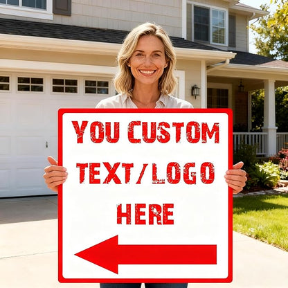 Custom Square Left Arrow Signs - Image 2