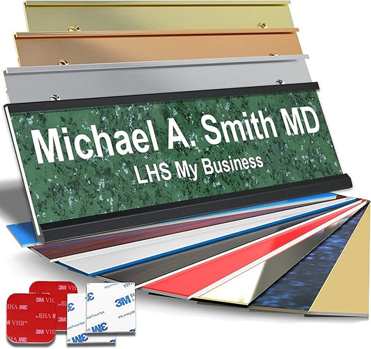 Personalized Name Plate with Choice of Mounting Holders by LHS+My+Business