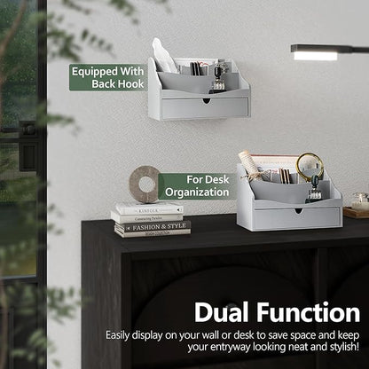 Pine Wood Mail Organizer for Desk - Image 4