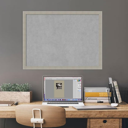 Amanti Art Grey Framed Magnetic Board 22x30 Medium Vision Board - Image 6
