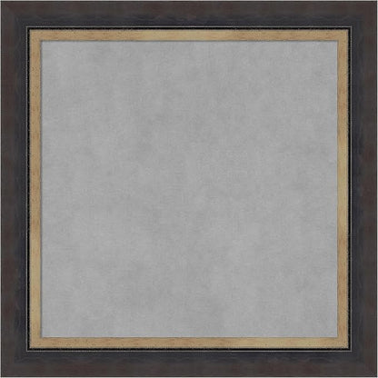 Amanti Art Black Framed Magnetic Board 25x25 Medium Vision Board by AmantiArt