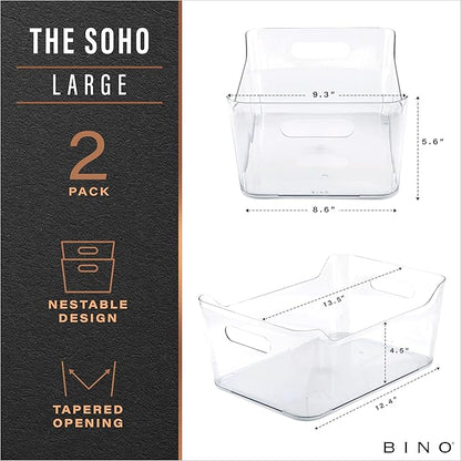 BINO | Plastic Storage Bins, Large - Image 2