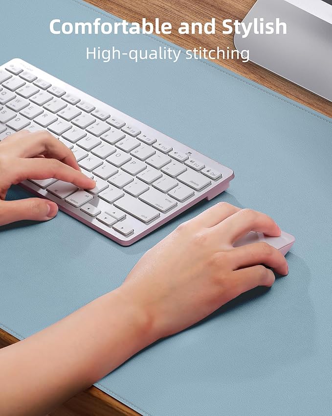 Leather Desk Pad Protector, Desk Mat, Large Mouse Pad, Non-Slip Desk Pad - Image 3