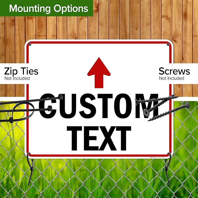 Custom Arrow, Custom Directional Sign, Up Arrow, 24x30 Inches, Rust Free .063 - Image 5