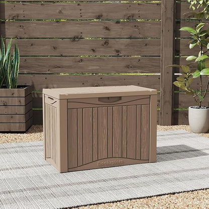 Yardgrace 50 Gallon Lockable Resin Deck Box, Waterproof & UV-Resistant Outdoor - Image 8
