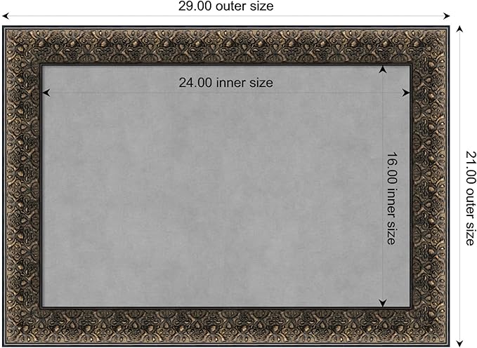 Amanti Art Black Framed Magnetic Board 21x29 Medium Vision Board - Image 4