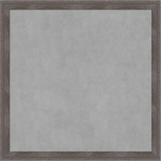 Amanti Art Grey Framed Magnetic Board 27x27 Medium Vision Board by AmantiArt