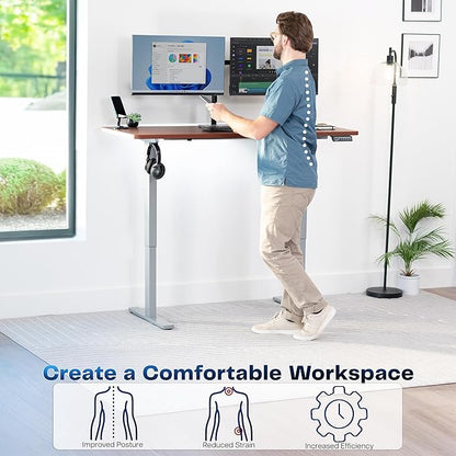 VIVO Electric 60 x 24 in Standing Desk, Memory Height Adjustment, 1B Series - Image 4