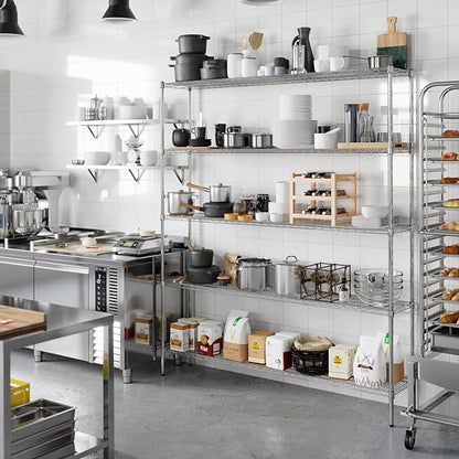 Regal Altair 14" Deep x 72" Wide x 86" Height Wire Shelving Kit | 5-Tier | NSF - Image 7
