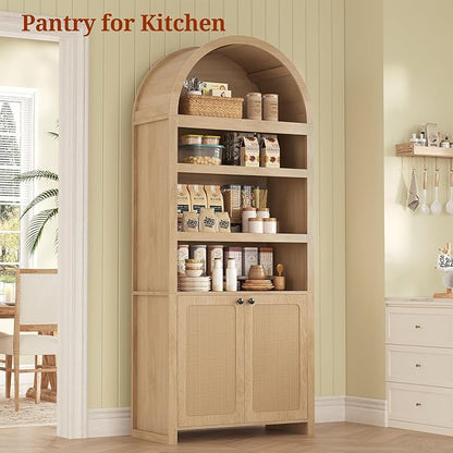 81" Tall Arched Cabinets, Bookcase - Image 6