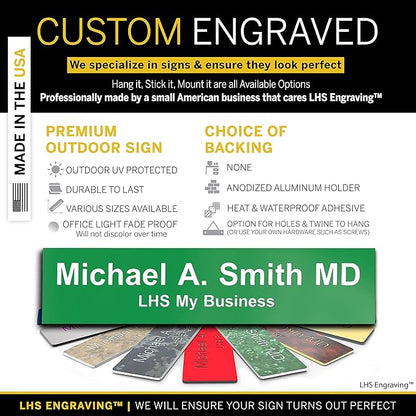 Custom Name Plate with Choice of Mounting - Image 2