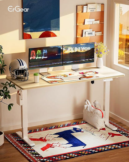 Ergear Height Adjustable Electric Standing Desk, 63x 28 Inches Sit Stand up Desk - Image 2