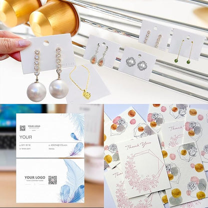 100 Sheets White Cardstock 8.5 x 11 Certificate Paper, Goefun White Card Stock - Image 4