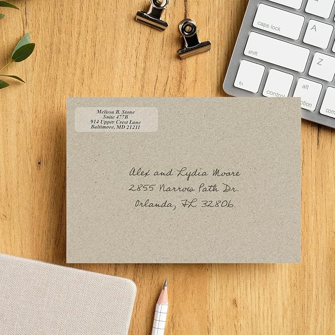 Clear Personalized Return Address Labels - Image 4