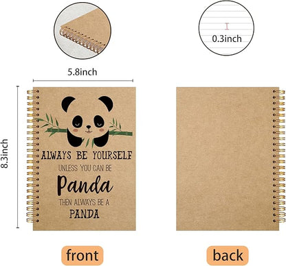 VNWEK Cute Panda Always Be Yourself Unless You Can Be a Panda Spiral Notebook - Image 5