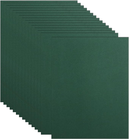 Guakicae 32 Sheets Dark Green Cardstock 8.5 x 11 Certificate Paper, 80lb by Guakicae