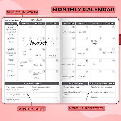 Clever Fox Planner – Undated Weekly & Monthly Planner - Image 4