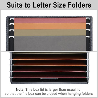 4-Pack Modern Minimalist Dark Gray Collapsible Linen File Folder Box - Image 3
