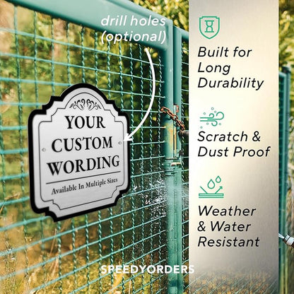 Custom Decorative Outdoor Metal Sign - Image 6