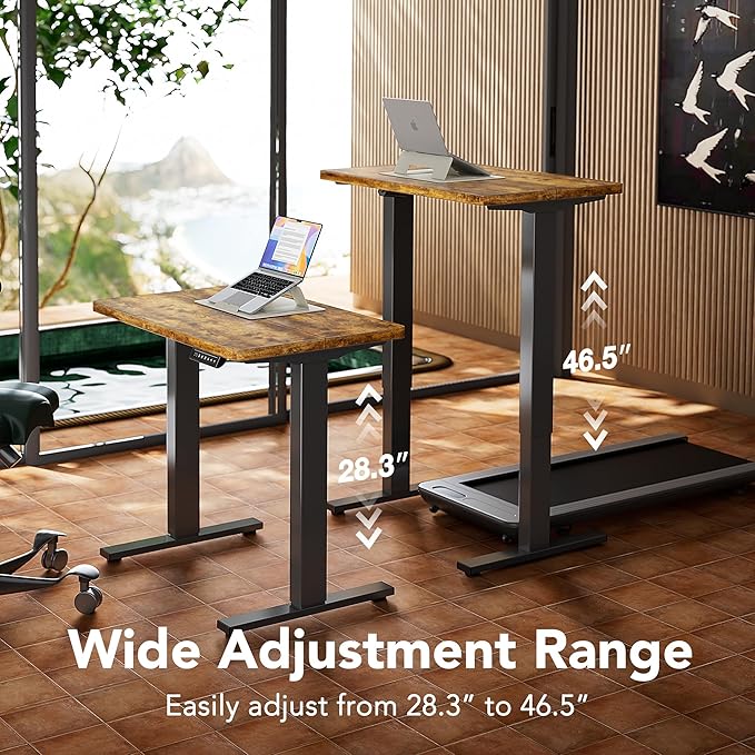 HUANUO 43 x 24 inch Electric Standing Desk Adjustable Height, 4 Memory Height - Image 5