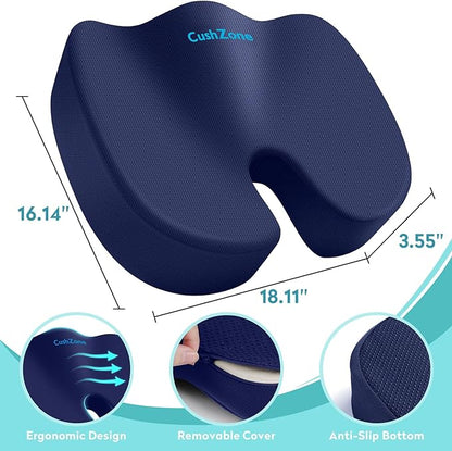 Office Chair Seat Cushion, Cooling Gel Enhanced Memory Foam Cushion - Image 3