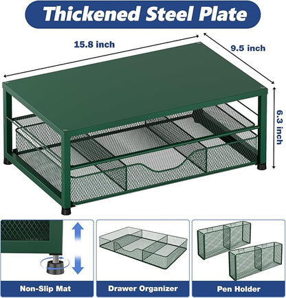 OPNICE Desk Organizers and Accessories, 2-Tier Computer Monitor Stand Riser - Image 2