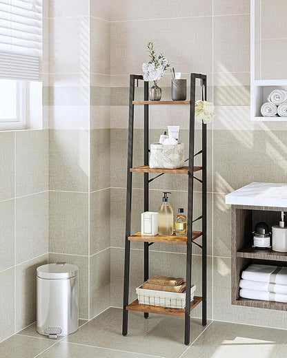Hzuaneri Ladder Shelf, Bookshelf Bookcase, Freestanding Corner Storage Shelve - Image 3