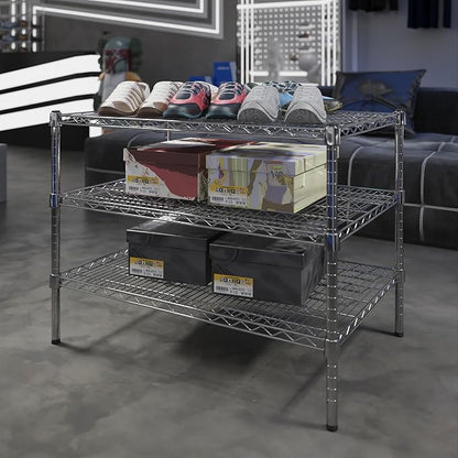 Regal Altair 24" Deep x 36" Wide x 27" Height Wire Shelving Kit | 3-Tier | NSF - Image 2