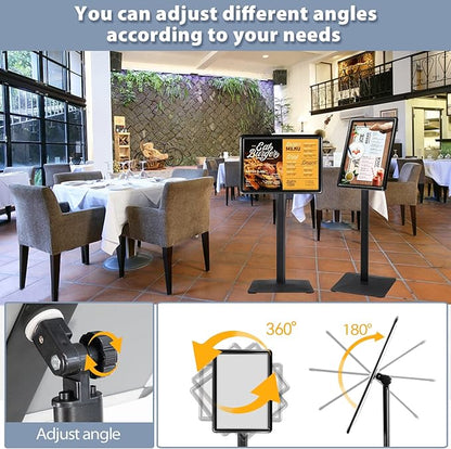 STANDNEE Heavy-Duty 8.5x11 in Floor Stand Holder, Poster Display - Image 5