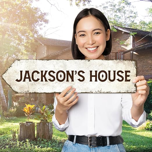 Rustic Custom Sign, Personalized Left Directional Metal Composite Street Sign - Image 4
