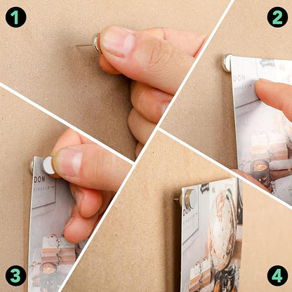 E BAVITE Magnetic Push Pins ThumbTacks, 36 Sets Magnet Pushpins - Image 3