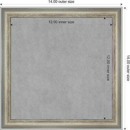 Amanti Art Silver Framed Magnetic Board 14x14 X-Small Vision Board - Image 4