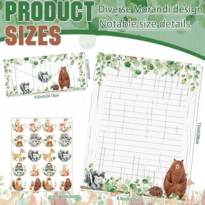TaoBary 160 Pcs Stationery Paper Set 50 Double Sided Stationery Papers - Image 2