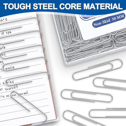 Jumbo Paper Clips Non-Skid, 1000 Large Paper Clips 10 Boxes of 100 Each - Image 3